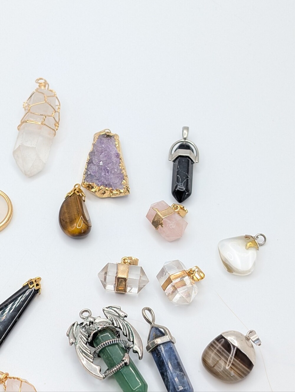 Mixed Gemstone Pendant Lot of 28 - Picture 7 of 7